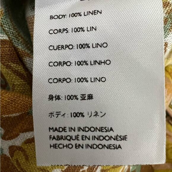 Faithfull Alegrias Linen Wide Leg Jumpsuit Sz XS - Picture 9 of 12